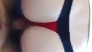 Cumming on to my british gfs arse