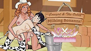 [18+ Audio Story Preview] Cowgirl & The Oxboy - Milking Bonanza! - FULL VER. FOUND ON MY GUMROAD!