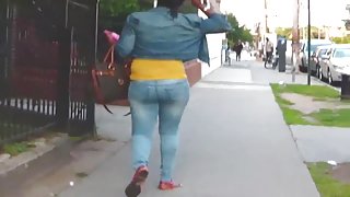 Phat Ass Ebony MILF Tight Jeans