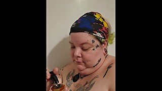 Bbw smoking in tub #2