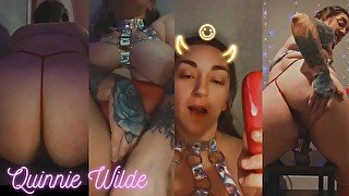 Slutty Kitchen Dildo Riding