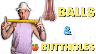 Guys Stretch Each Other's Balls & Buttholes