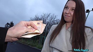 Amateur receives cash to bend ass and fuck on cam