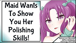 Maid Wants To Show You Her Polishing Skills!