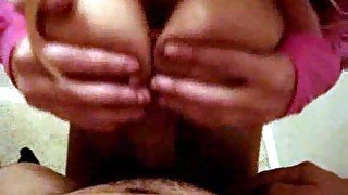 Blonde wife giving a super hot blowjob