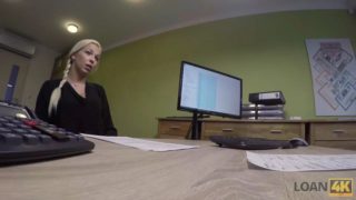 Loan4k. first porn casting of karol in office of loan manager