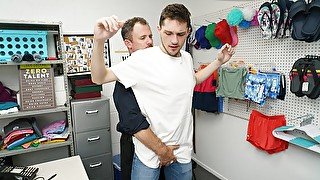 Security Guard Jesse Zeppelin Drills Young Stud And Makes Him Cum In His Mouth - Young Perps