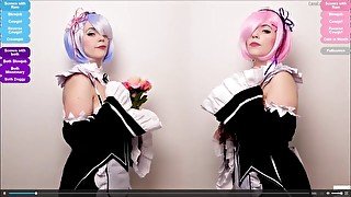 Choose Between Rem And Ram An Interactive Cosplay Porn Video