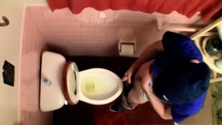 Young gay men smoke piss jerk off Unloading In The Toilet Bo