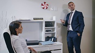 Horny secretary gets fucked hard by her boss - Adriana Chechik