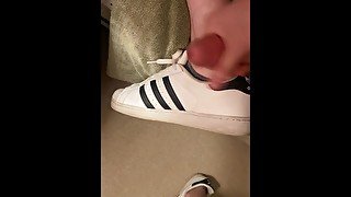 Huge Cumshot on My Adidas Superstars