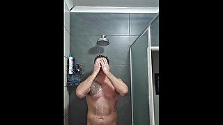 In the shower