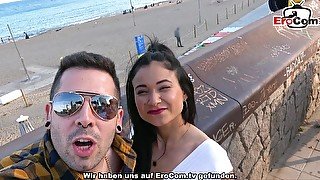 Real couple sexdate with asian milf