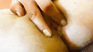 Horny and high- finger fucking my ass until orgasm