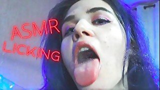 💞 ASMR GLASS LICKING KISSES 👅👅👅