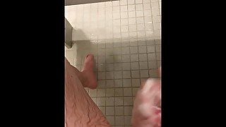 Public shower jerk session part 2