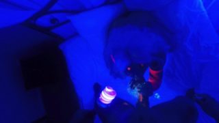 SecretCrush - Succubus POV Fucking & Blowjob Covers Ass In UV Body Paint