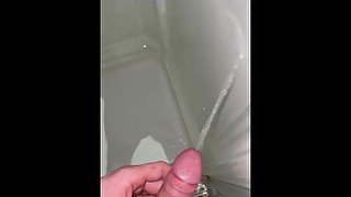 having fun at bathroom masturbating