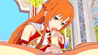 Sword Art Online Hentai: Asuna Sucks Dick