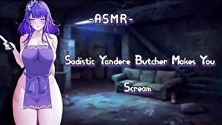 [ASMR][F4M] Sadistic Butcher Makes You Scream {RolePlay}