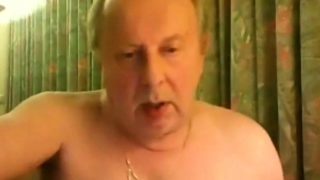 grandpa cum on webcam