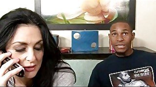 Alluring brunette milf gets fucked by BBC