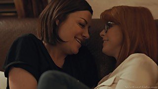 Sovereign Syre and Penny Pax eat out each others pussies on the bed