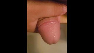 Close Up Mastubation with Clear Cumshot