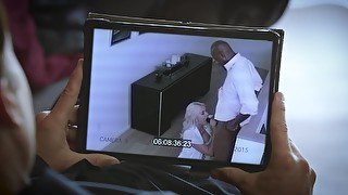 BLACKED Wife cuckolds hubby with young black neighbor