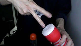 I tried to make erotic sounds with Tenga. 【ASMR】