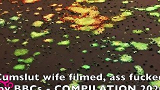 Cumslut wife fucked raw by BBCs compilation 2020 FULL VIDEO