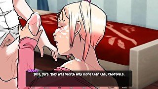 Dawn Of Malice: College Girl Is Giving Handjob For A Chocolate-Ep4