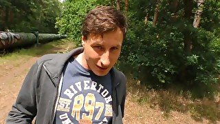 LETSDOEIT - Horny German Teen Facialized In The Forest