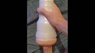 bi boy fucks fleshlight