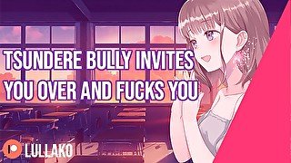 Tsundere Bully Invites You Over And Fucks You ♥ ASMR F4M Full SFX