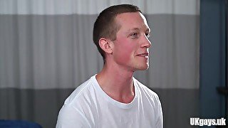 Hot gay rimjob and cumshot