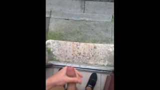 Masturbate In Public. Outdoor. Cum