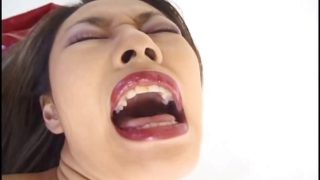 Asian babe masturbating on motorcycle