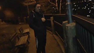 Mickey Rush invited our producer for a midnight workout in the park in the middle of Prague, and is happy to show off his dic