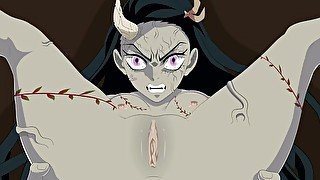 DEMON SLAYER  NEZUKO DEMON FORM DEEP ANAL (HENTAI)