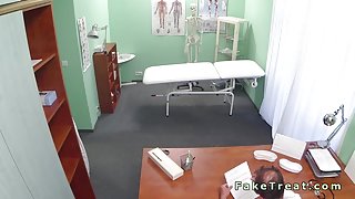 Amateur patient fucks doctor in an office