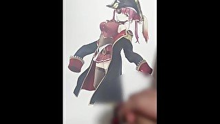 宝鐘マリン　オナニー　ぶっかけ　エロ　ホロライブ　Houshou Marine　Hololive