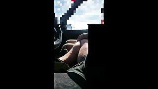 Milf suck my cock in my car