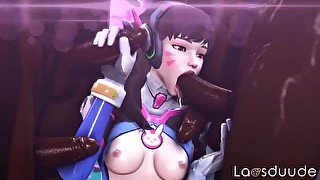 Overwatch D.va Serving All The Dark Boners Tonight