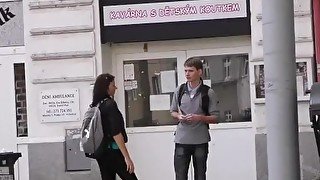 HUNT4K. Adventurous girl is happy to have sex for money in Prague