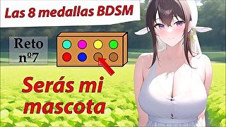 JOI Hentai - Septima medalla BDSM. Es hora de ordeñarte.