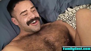 Step son Fucked Hard By His Hairy Step dad