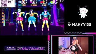 Topless just dance maid hentai