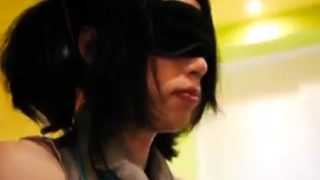 Japanese teen CD blindfold bj swallow