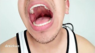 Big mouth uvula fetish